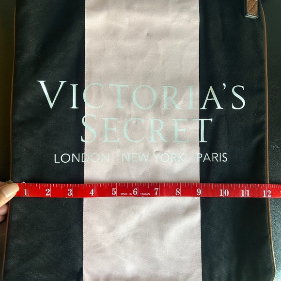 Victoria’s Secret Pink & Black Tote Bag with Crossbody Strap - Picture 9 of 11